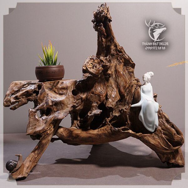 Tượng Gốm Sứ Cô Gái Đọc Sách Trang Trí Tiểu Cảnh, Cây Bonsai, Cây Cảnh, Hòn Non Bộ, Hồ Thủy Sinh, Lũa - Hình ảnh 5